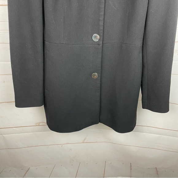 Zara | Black Gold Button Mid Length Frock Coat - Picture 4 of 8